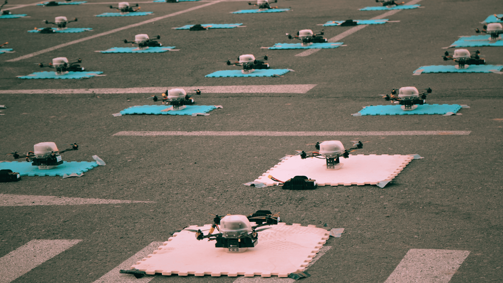 Registro de enjambre para show de drones
